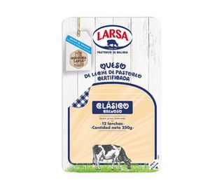 Queso en Lonchas Cremoso Larsa Clásico 12 Uds. 250 G.