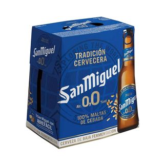 SAN MIGUEL Cerveza 0,0 Sin Alcohol 250Ml, Pack-6