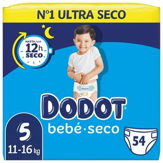 Pañales Bebé Seco Talla 5 de 11 a 16 kg - Dodot - 56 unidades 4084500900165