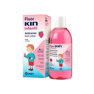 Fluor Kin Enjuague Bucal Infantil Sabor Fresa 500Ml. Kin (8436026214442)