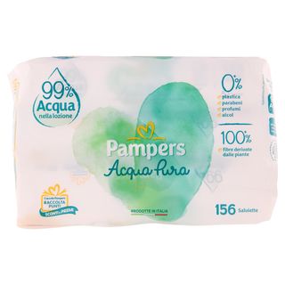 Pampers Acqua Pura Salviette 156 Pz