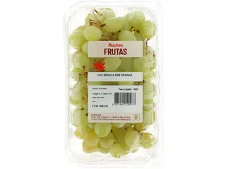 UVA BRANCA SEM GRAINHA AUCHAN:500 G