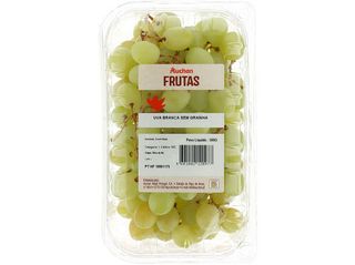 UVA BRANCA SEM GRAINHA AUCHAN:500 G