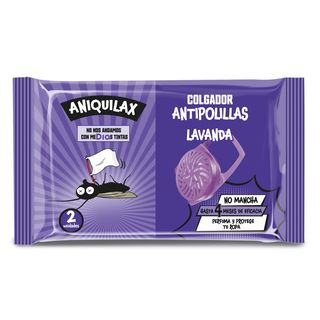 Colgador Antipolillas Lavanda Aniquilax De Dia Bolsa 2 Unidades