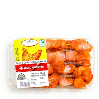 Pincho De Pollo Adobado Tradicional Bandeja 360 G