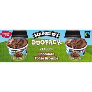 Helado Fudge Brownie BEN&JERRY'S, pack 2x100 ml (26339846)