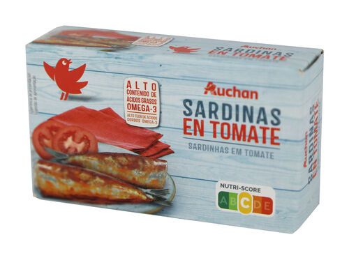 SARDINHA AUCHAN EM TOMATE 120 (84)G