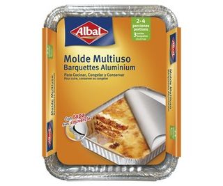 Molde Alu Multiuso 22X17 Cm conTapa Albal