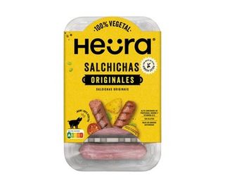 Salchichas Vegetales Proteína de Soja Heüra 4 Uds.