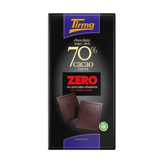 Tirma tableta de chocolate negro 70% cacao zero 125 g
