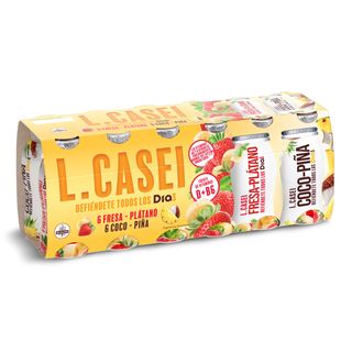L-Casei Fresa-Plátano Y Coco-Piña Dia Pack 12 X 100 G