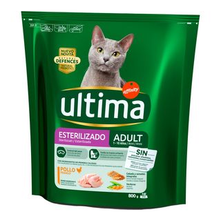 Comida Gato Esteril.Pollo Ultima 800 G