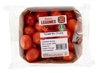 TOMATE MINI CHUCHA AUCHAN:PRODUÇÃO CONTROLADA 250 G