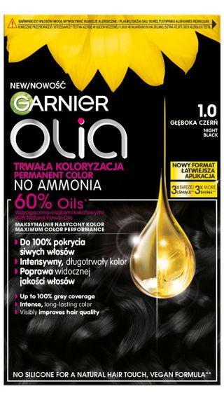 Garnier Olia Krem koloryzujący 1.0 głęboka czerń