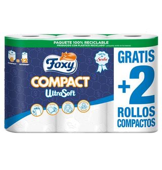 Papel Higiénico Foxy Compact Ultrasoft 6 Uds.