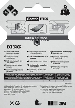 Fita Montagem Exterior 19Mm 1,5M Scotch. (84242768)