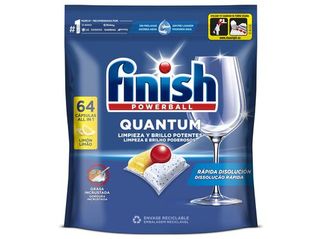 DETERGENTE LOIÇA MÁQUINA FINISH QUANTUM LIMÃO 64PASTILHAS