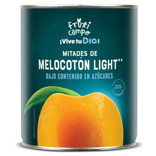 Melocotón En Almíbar Sin Azúcares Añadidos En Mitades Dia Fruticampo Lata 480 G