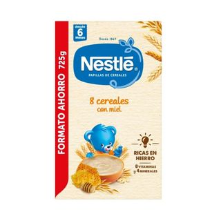 Nestlé Papilla 8 Cereales Con Miel, A Partir De Los 6 Meses, 725G (293494)