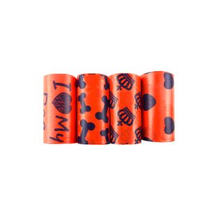 60 UN Nova Clean Bolsas Rojas para heces de perros - Pack 4