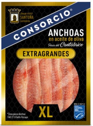 Anchoas Aceite De Oliva Consorcio Xxl 50Gr Ne