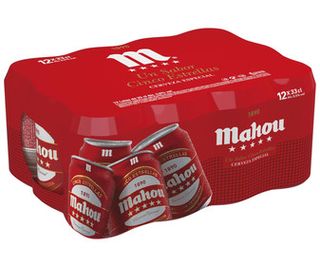 Cervezas Mahou 5 Estrellas 12 Latas de 33 Cl.