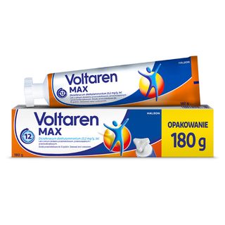 Voltaren Max Lek Żel przeciwbólowy przeciwzapalny i przeciwobrzękowy diklofenak dietyloamoniowy 23,2 mg/g 180 g