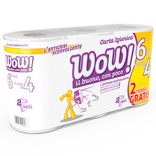 Papel Higiénico Wow! 2 Capas 6Ud
