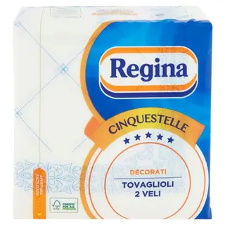 Regina Cinquestelle Decorati Tovaglioli 2 Veli 43 Pezzi - 000702029