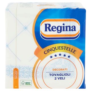 Regina Cinquestelle Decorati Tovaglioli 2 Veli 43 Pezzi - 000702029