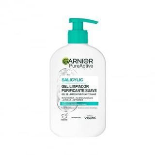 Gel Limpiador Hidratante Purificante Suave Pure Active Garnier 250 Ml.