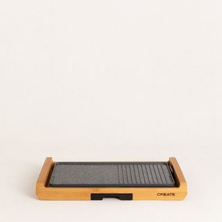 STONE FLAT BAMBOO - Plancha de asar eléctrica 1800W