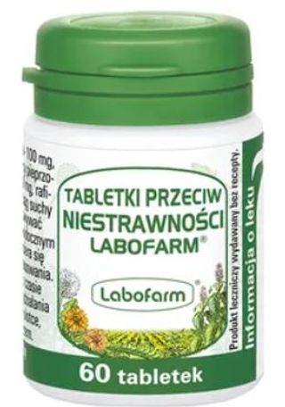 Labofarm Tabletki przeciw niestrawności 60 tabletek
