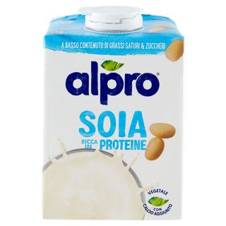 Alpro Classico Soia, Bevanda 100% Vegetale, Basso Contenuto di grassi, Senza Lattosio, 500ml