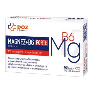 DOZ Product Magnez + B6 Forte, tabletki, 60 szt.