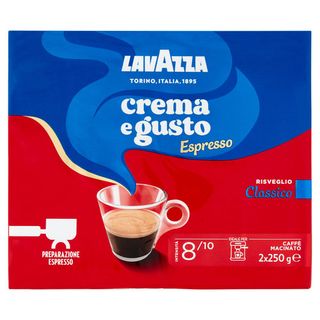 Lavazza Crema e Gusto Espresso Classico Caffè Macinato 2 x 250 g - 8000070016569