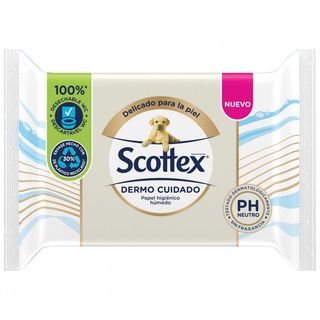 Papel Higiénico Húmedo Scottex Dermocuidado 66 Uds.