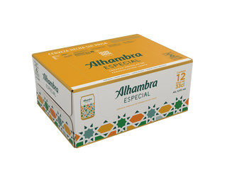 Cerveza Alhambra Lager Especial Pack De 12 Latas De 33 Cl.