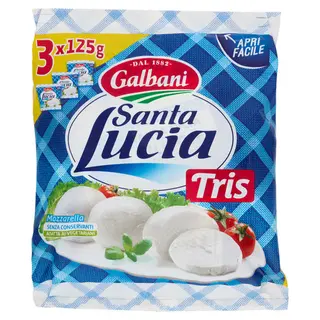 Galbani Santa Lucia Tris Mozzarella 3 x 125 g - 8000430139396
