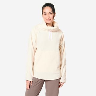 Sudadera Polar Yoga/Relajación Mujer Beis M Beige