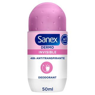 Desodorante roll-on Sanex pH Balance Dermo Invisible protección 24h 50 ml