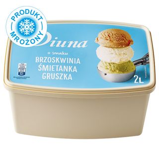 Diuna Lody o smaku brzoskwinia-śmietanka-gruszka, 2 L