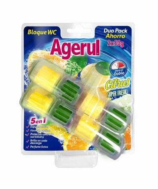 Limpiador Wc Agerul Citrus Super Fresh Pack Ahorro De 2 Udes. X50Gr