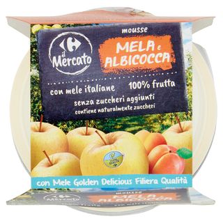 Carrefour il Mercato mousse Mela e Albicocca 2 x 100 g