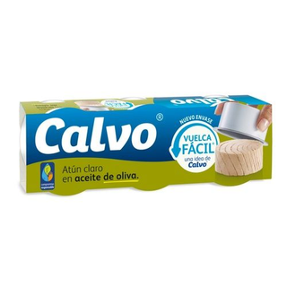 Atún Claro Calvo En Aceite De Oliva Vuelca Fácil 3X52 G