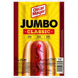 OSCAR MAYER Salchicha Jumbo 4 Unidades 350 G