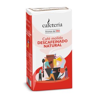 Café Molido Natural Descafeinado Dia Cafetería Paquete 250 G