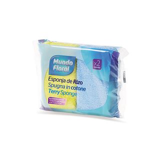 Esponja Rizo X2 Mundo Floral (8429871200586)