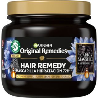 Hair Remedy Mascarilla Hidratación de Carbón Magnético - Garnier - 340 ml 3600542510332