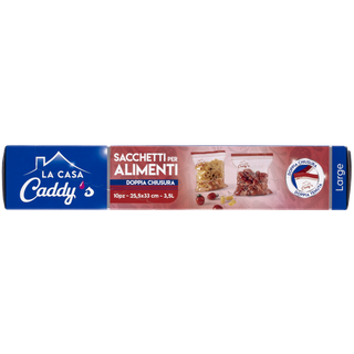 Caddy's Sacchi Alimenti Doppia Zip L